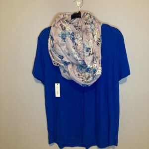 Sonoma Blue and Purple Infinity Scarf Soft and Versatile
